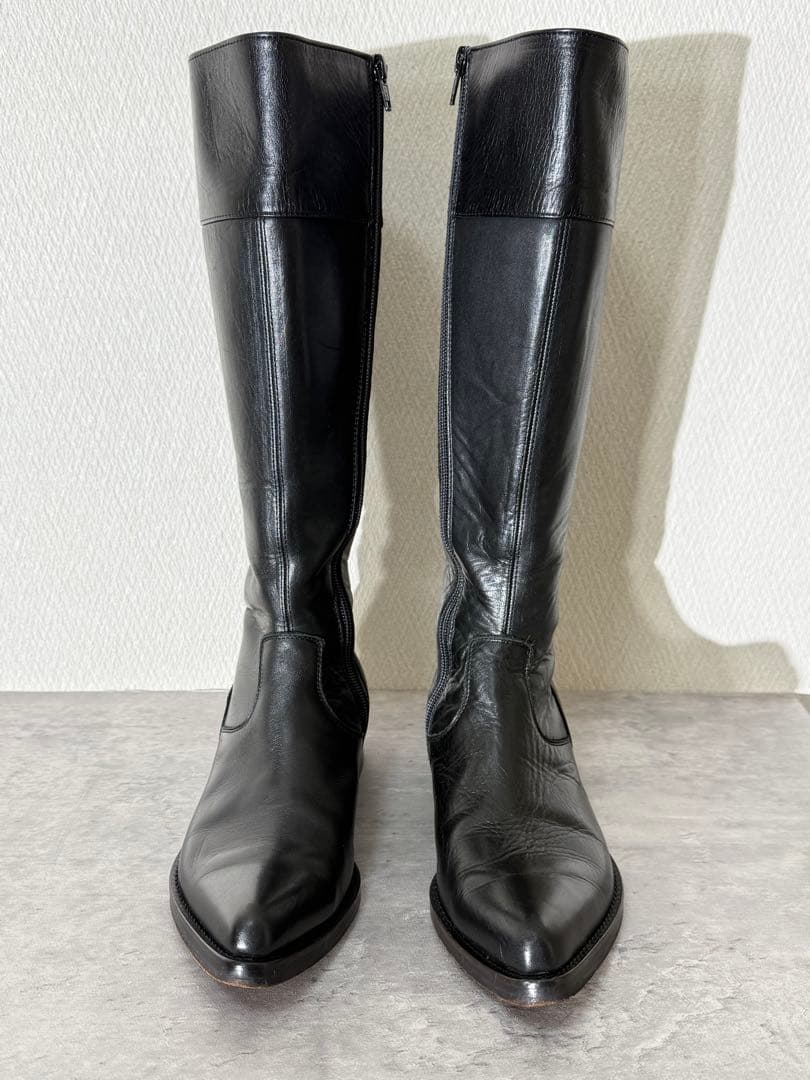 ヨウジヤマモト 03aw ロングレザーブーツ