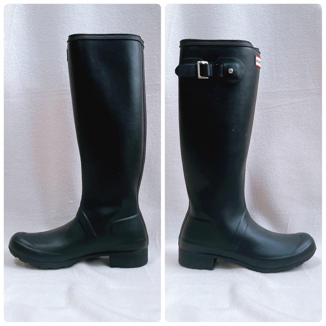 Kana_maru_mama　極美品 ハンター レインブーツ ロング 黒