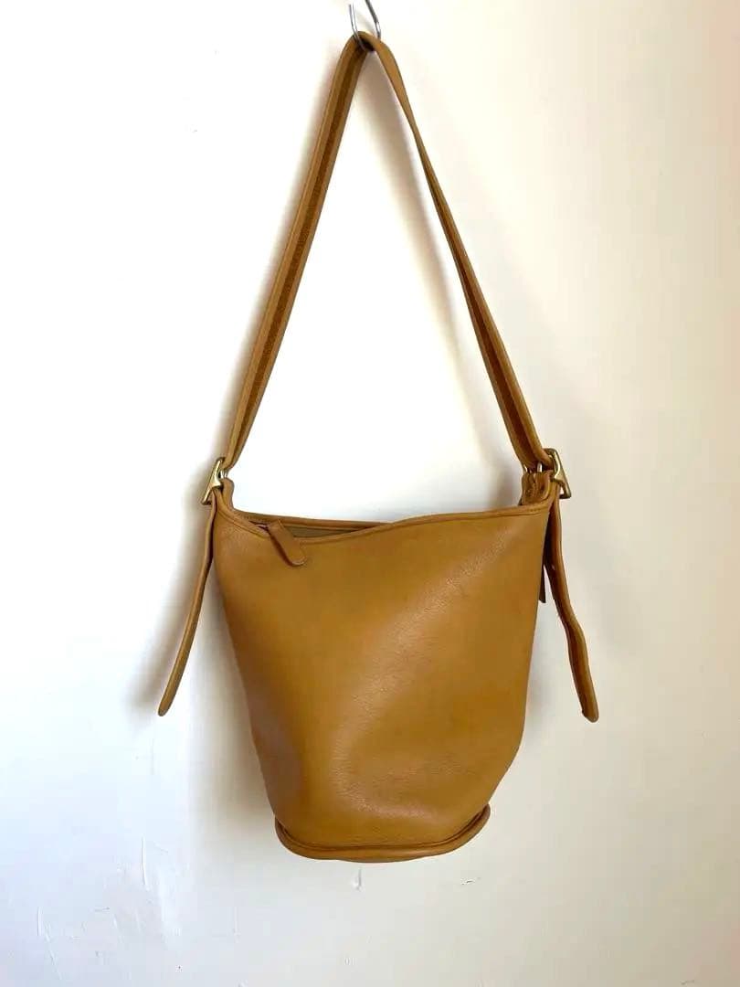 オールドコーチ　バケツ　ショルダーバッグ　イエロー