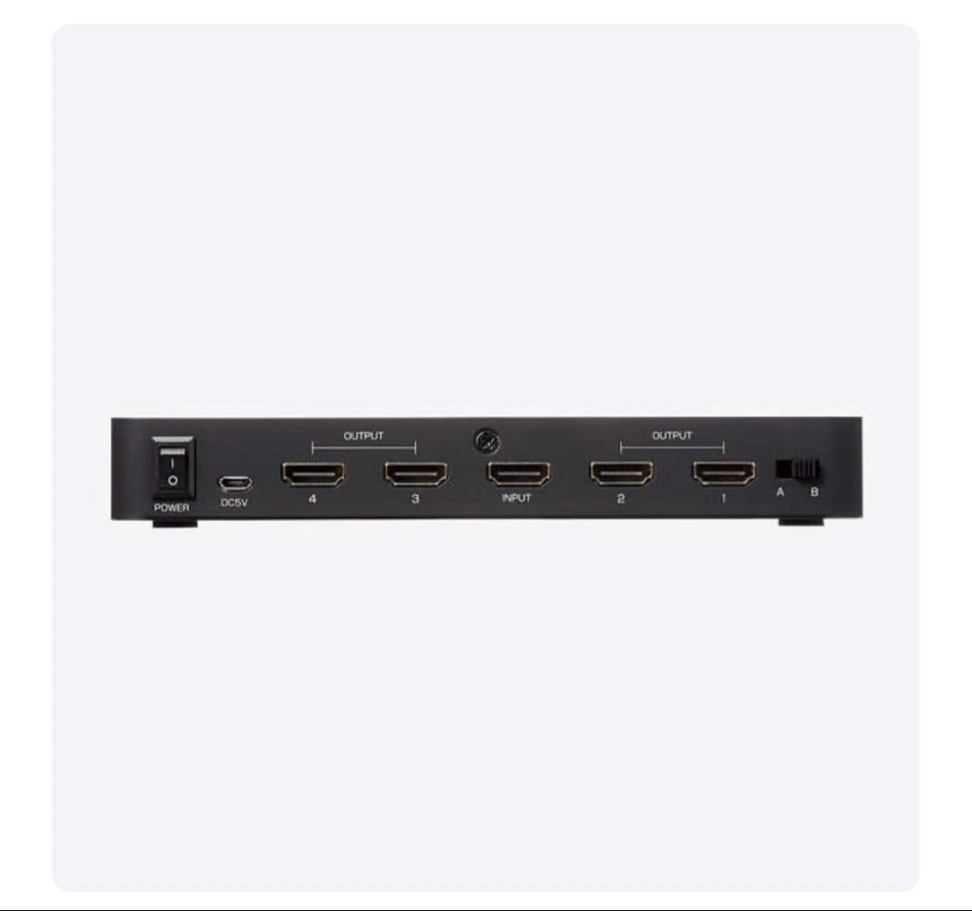 みく新品エレコムHDMI分配器4ポート 60Hz VSP-HDP14BK