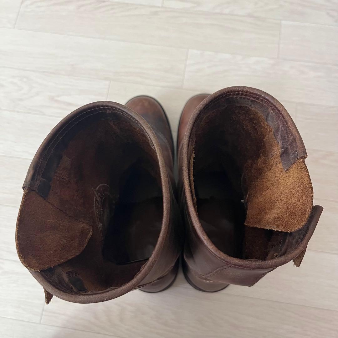 【ベッカム愛用】センドラ Sendra エンジニアブーツ ロゴ刺繍 漢 EU40