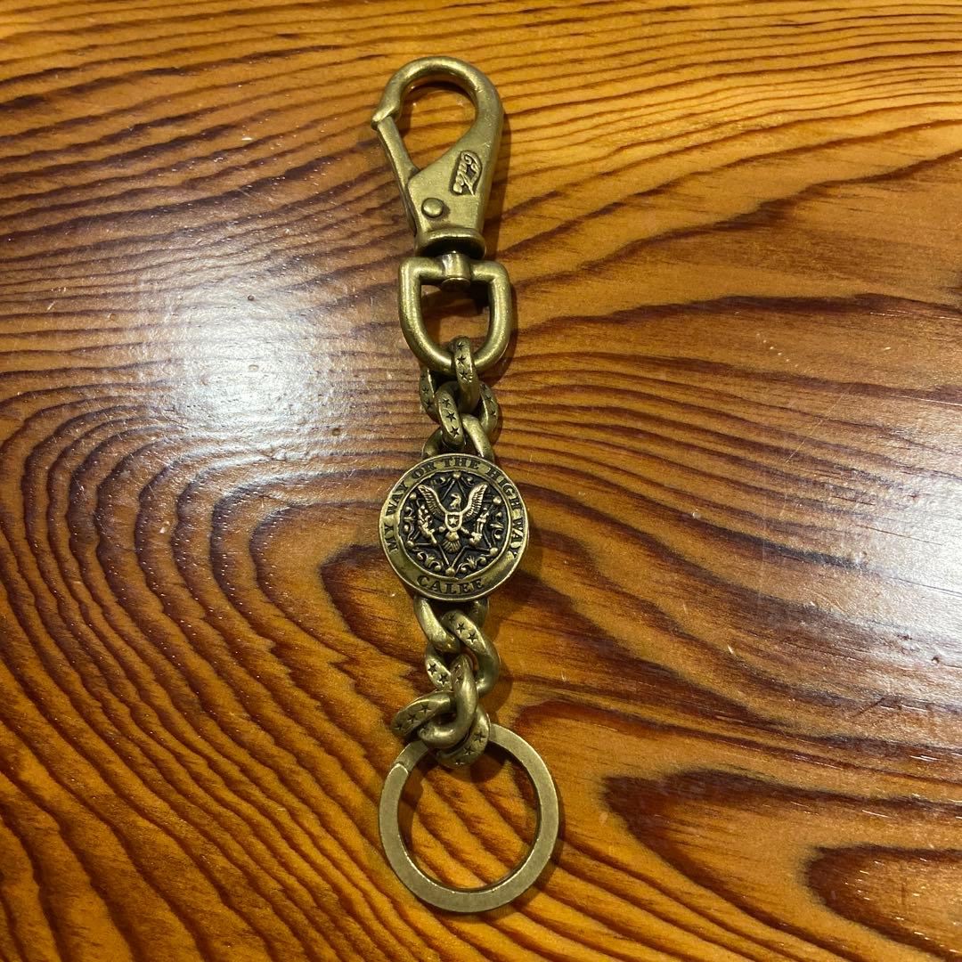 CALEE ブラスキーチェーン　ウォレットチェーン　真鍮