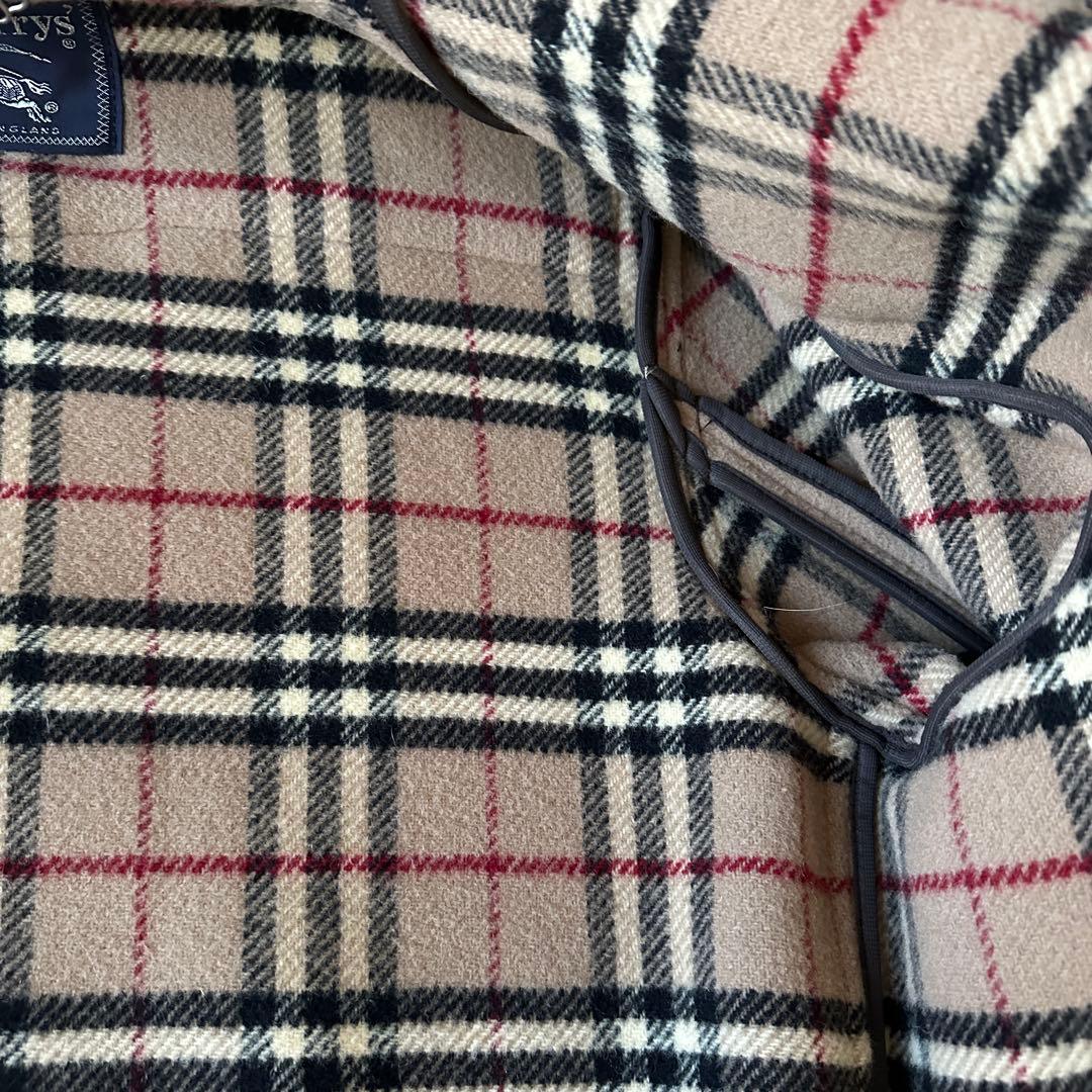 【Burberry】バーバリー 美品 ダッフルコート ノバチェック ヴィンテージ