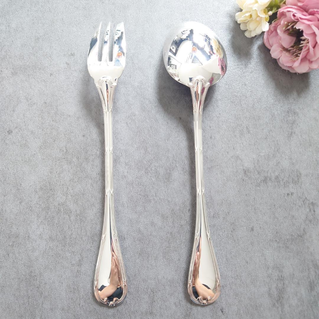 美品 クリストフル リュバン サービングフォーク サービングスプーン