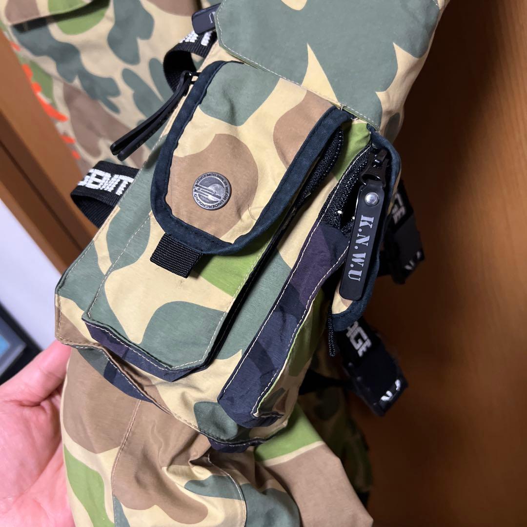 極道神風蹴　ヤクザカミカゼキック　影道　スノボウエア　セットアップ　上下　大　L