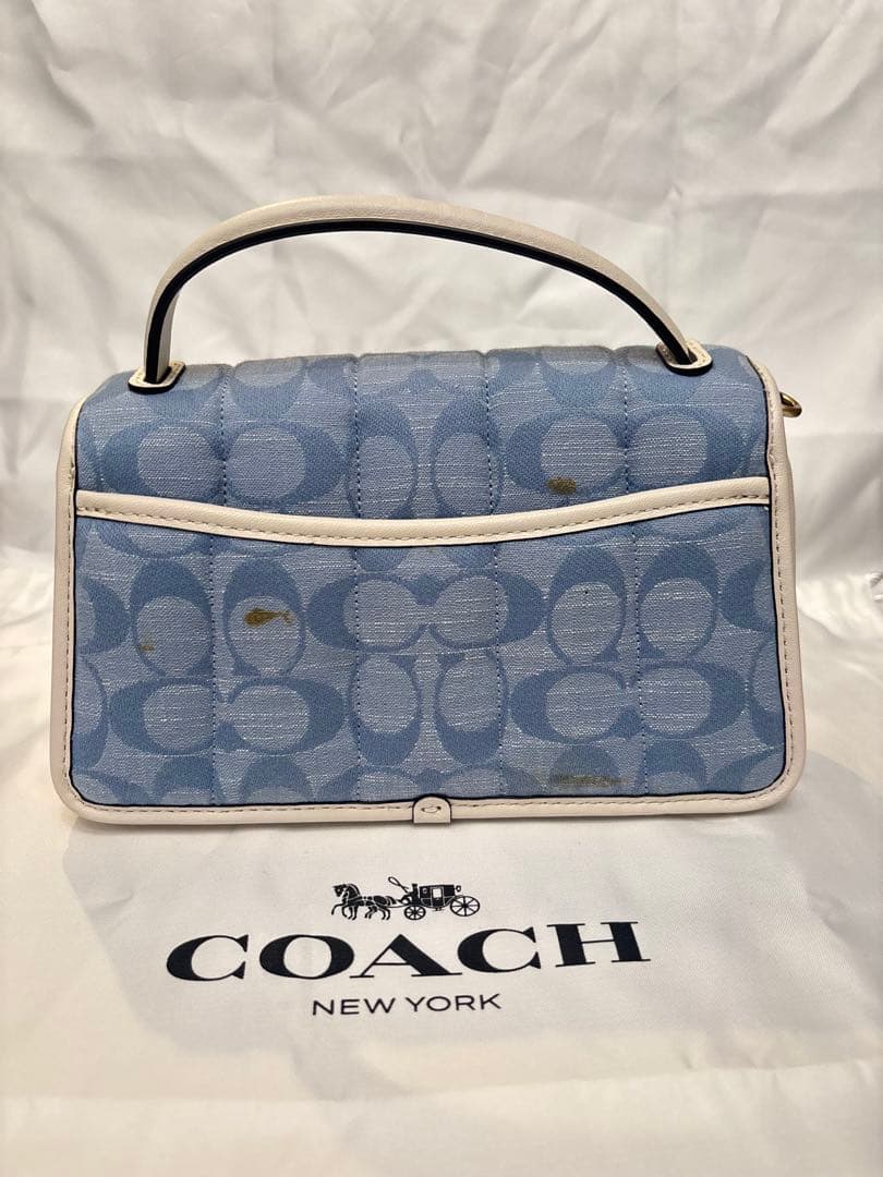 【未使用】COACH コーチ　デニムショルダーバッグ