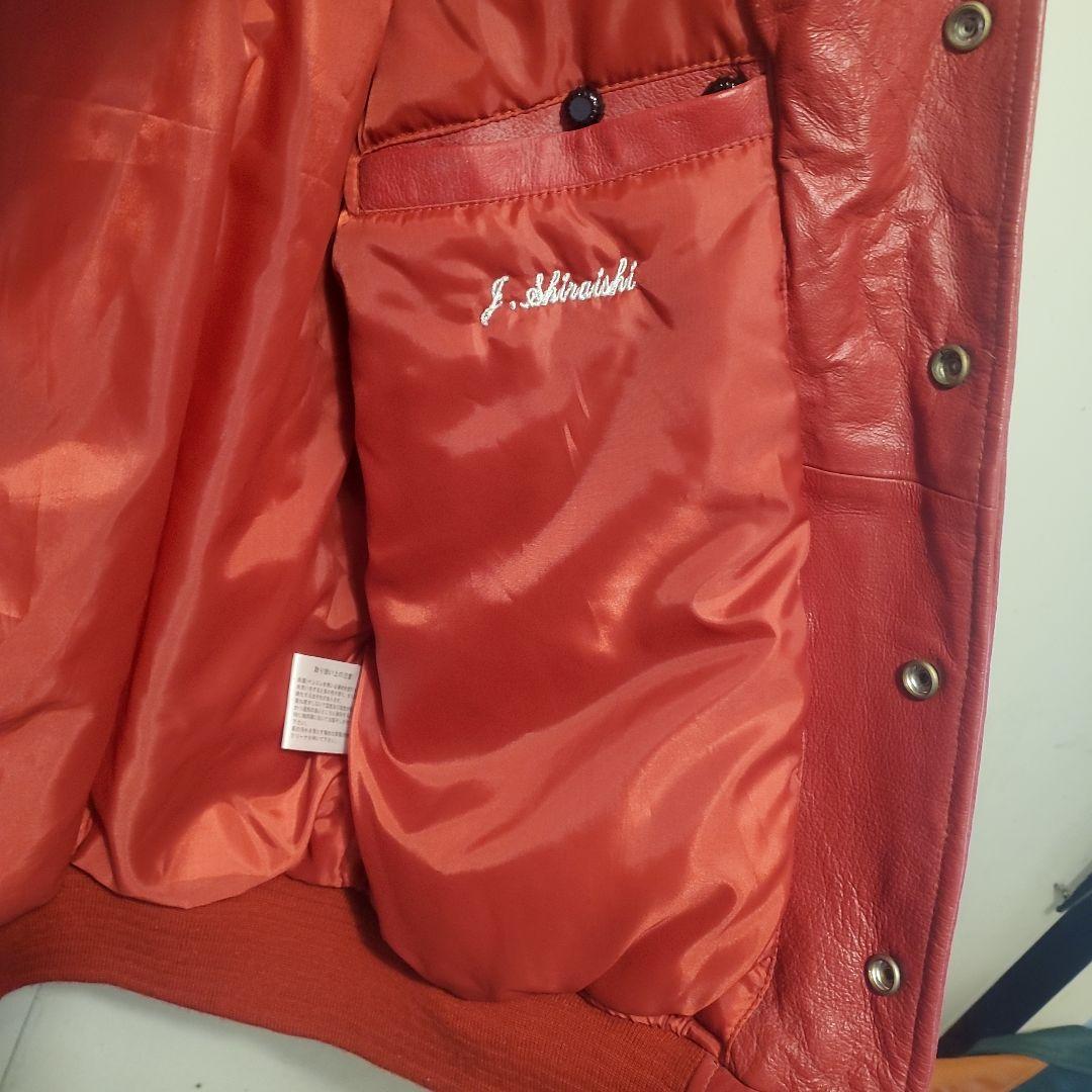 もへじ 当時物 ヴィンテージ SUNTORY BOSS 豚革 スタジャン