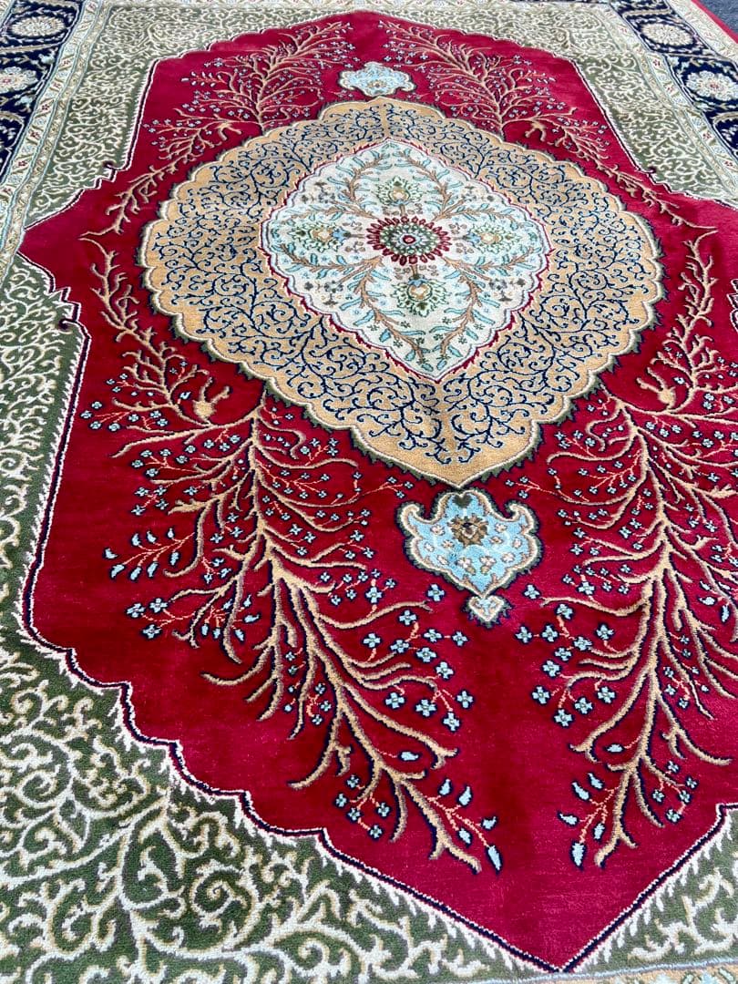 ムガル ペルシャ カーペット/サイズ:200x300cm……fjb1。