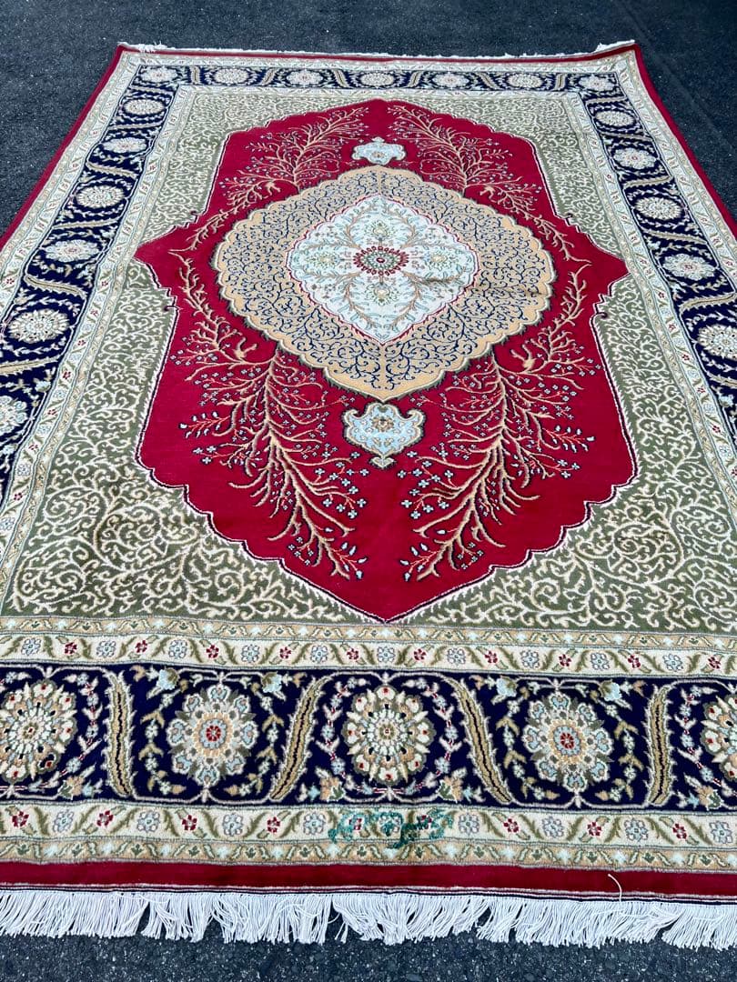 ムガル ペルシャ カーペット/サイズ:200x300cm……fjb1。