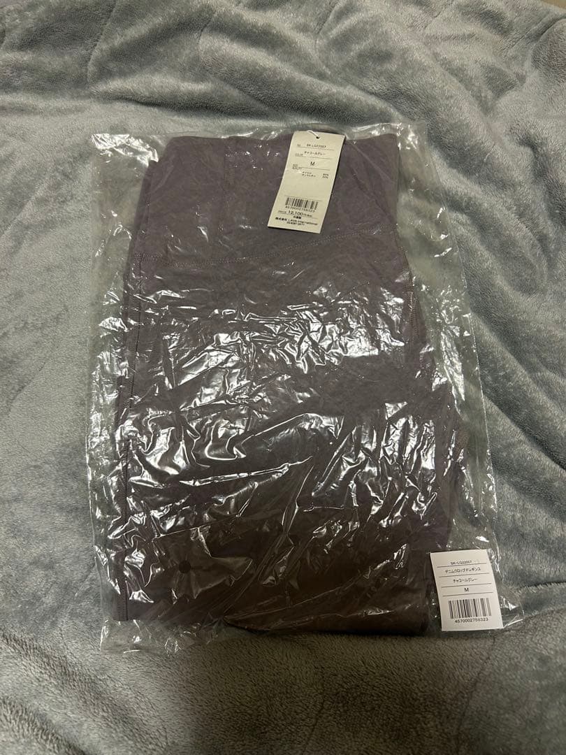 SUKALA デニム　クロップド　レギンス　チャコールグレー　Mサイズ