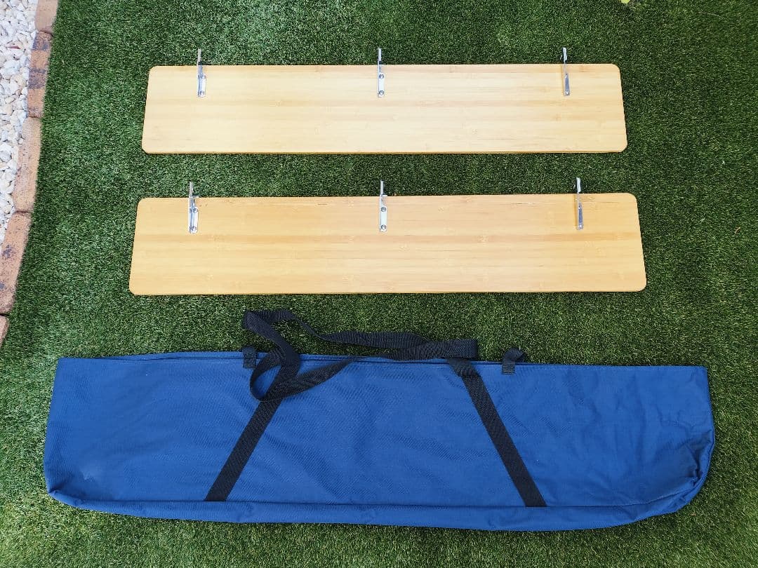 ☆希少☆peakスノーピーク　スライドトップロング竹２枚セット　ケース付