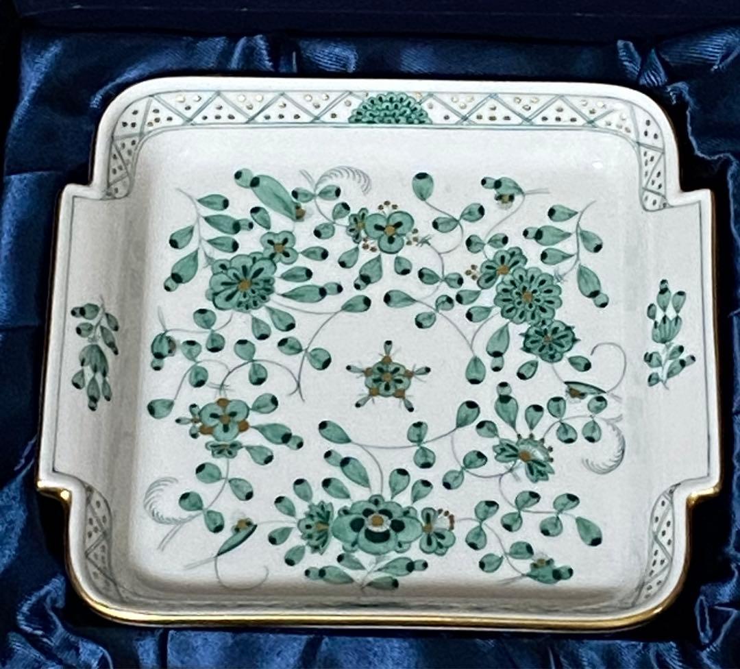 マイセン　角トレー　ディッシュ　6枚入　箱入り 10×11ｃｍ　✖️ 6