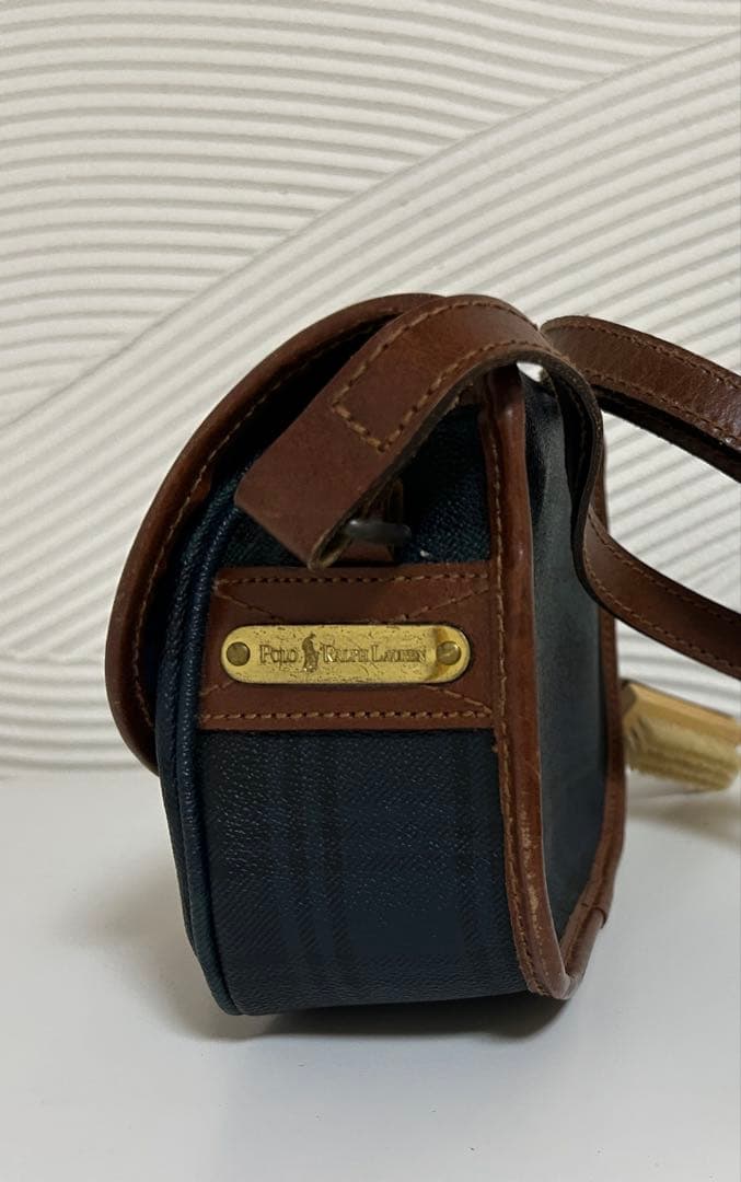 POLO RALPH LAUREN ショルダーバッグ チェック柄 ヴィンテージ