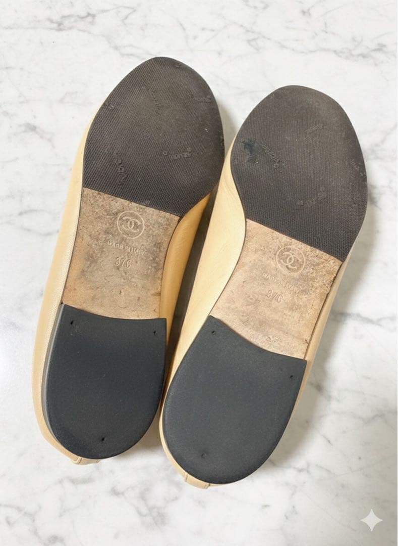 CHANEL シャネル　フラット　バレエ　シューズ　37 24 23.5