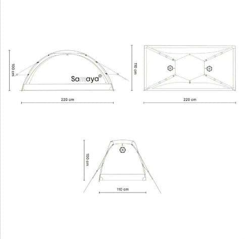 SAMAYA 2.0　ブルー　2024バージョン　社外品グラウンドシート付き型