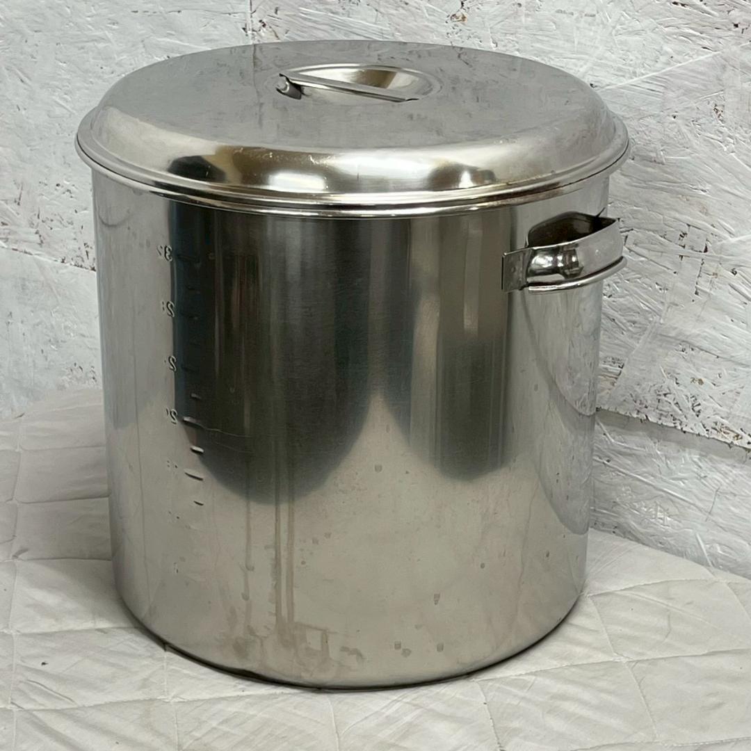 業務用 ステンレス製 寸胴鍋 両手鍋 厨房 厨房機器 店舗 ⑥ A0641