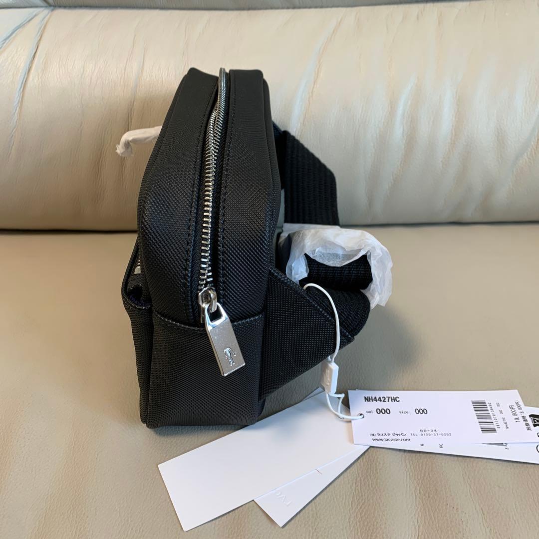 最終値下げ　Lacoste ブラック　ショルダーバッグ 中型