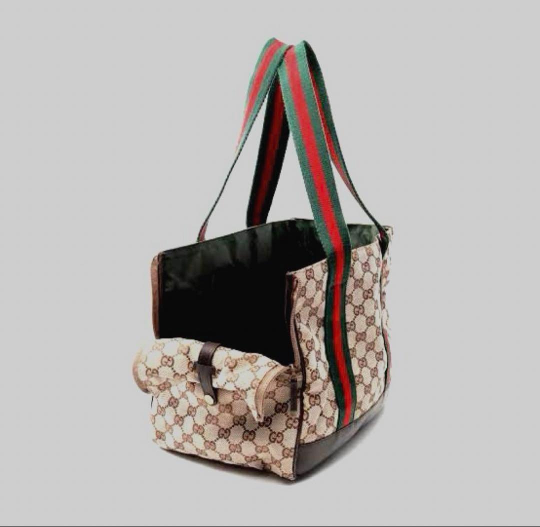 新品　GUCCI ペット　バッグ　キャリー　シェリー　トート　犬　Dog