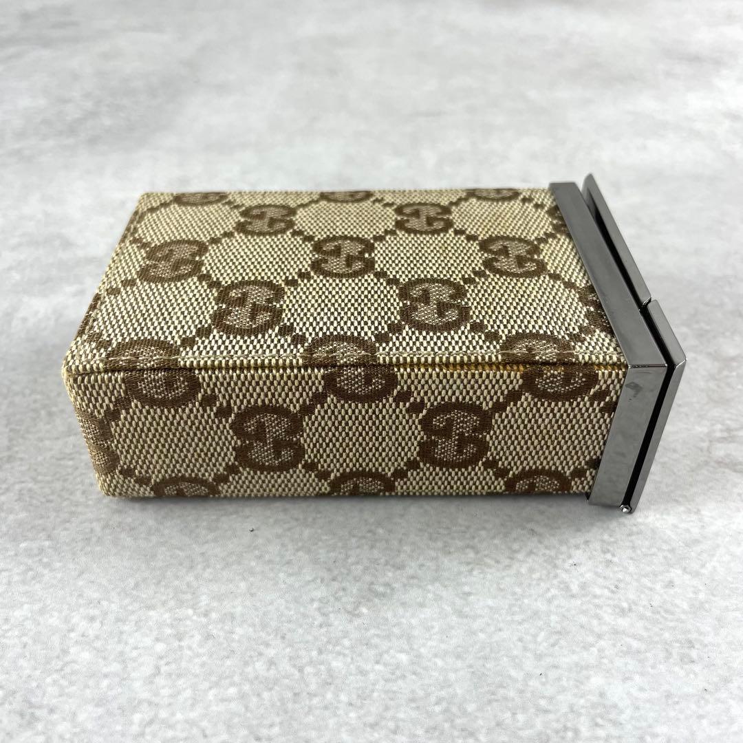 入手困難✨ グッチ GGキャンバス シガレットケース 廃盤 レア ブラウン