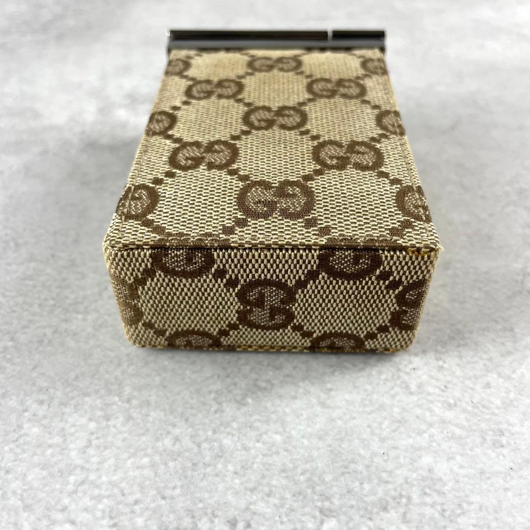 入手困難✨ グッチ GGキャンバス シガレットケース 廃盤 レア ブラウン