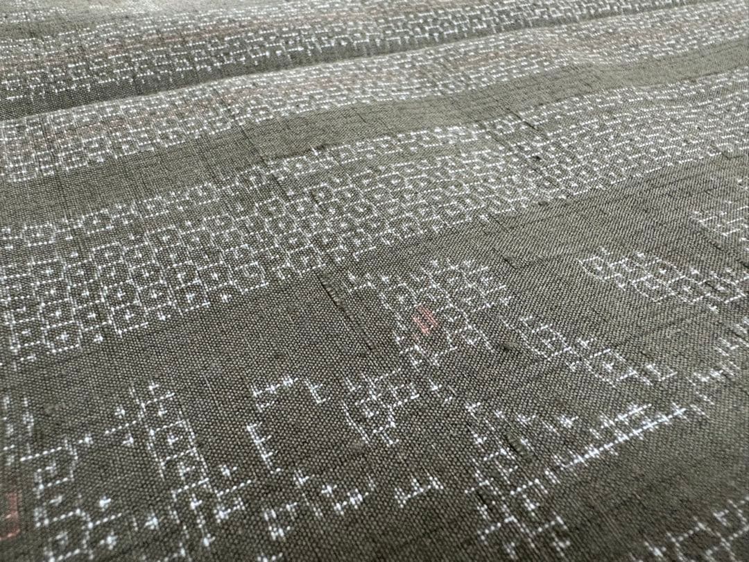 紬 袷 結城紬 奥順謹製 はたおり娘 証書付