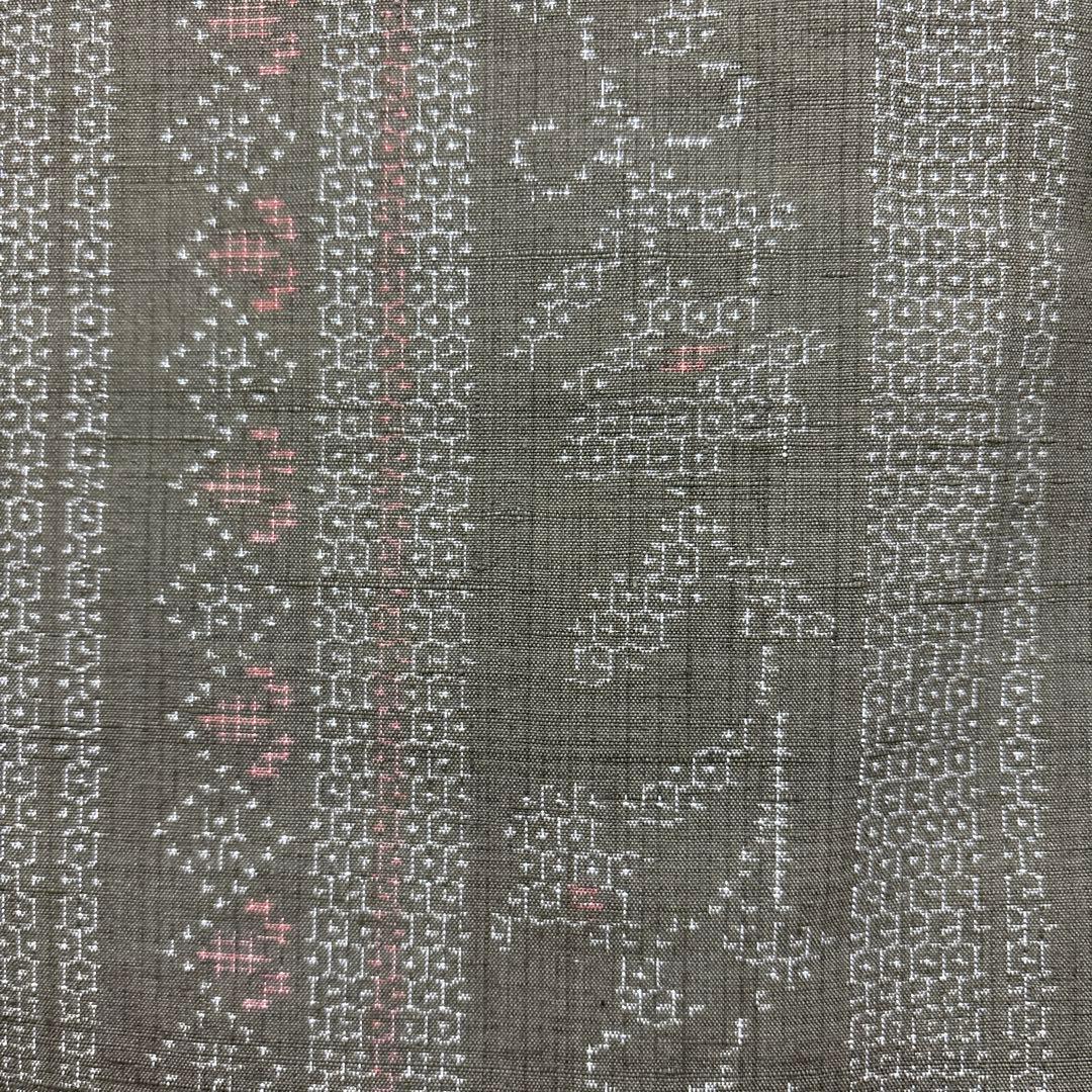 紬 袷 結城紬 奥順謹製 はたおり娘 証書付