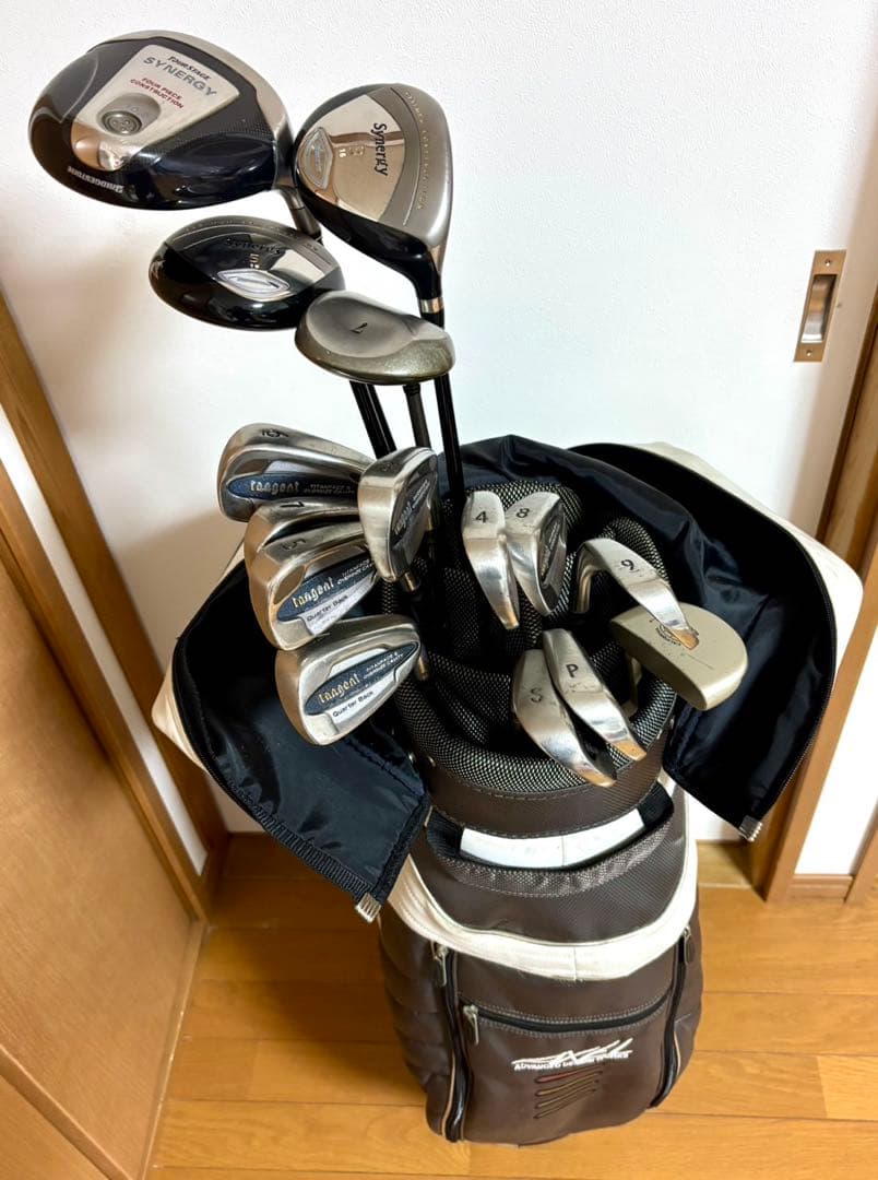 初心者向け BRIDGESTONE & DUNLOP メンズ ゴルフクラブセット