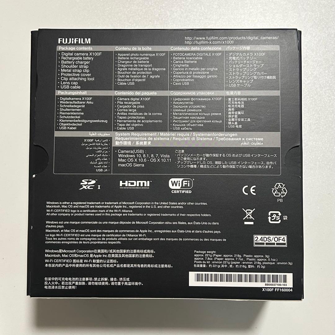 【美品】FUJIFILM X100F ブラック 専用レザーケース付き