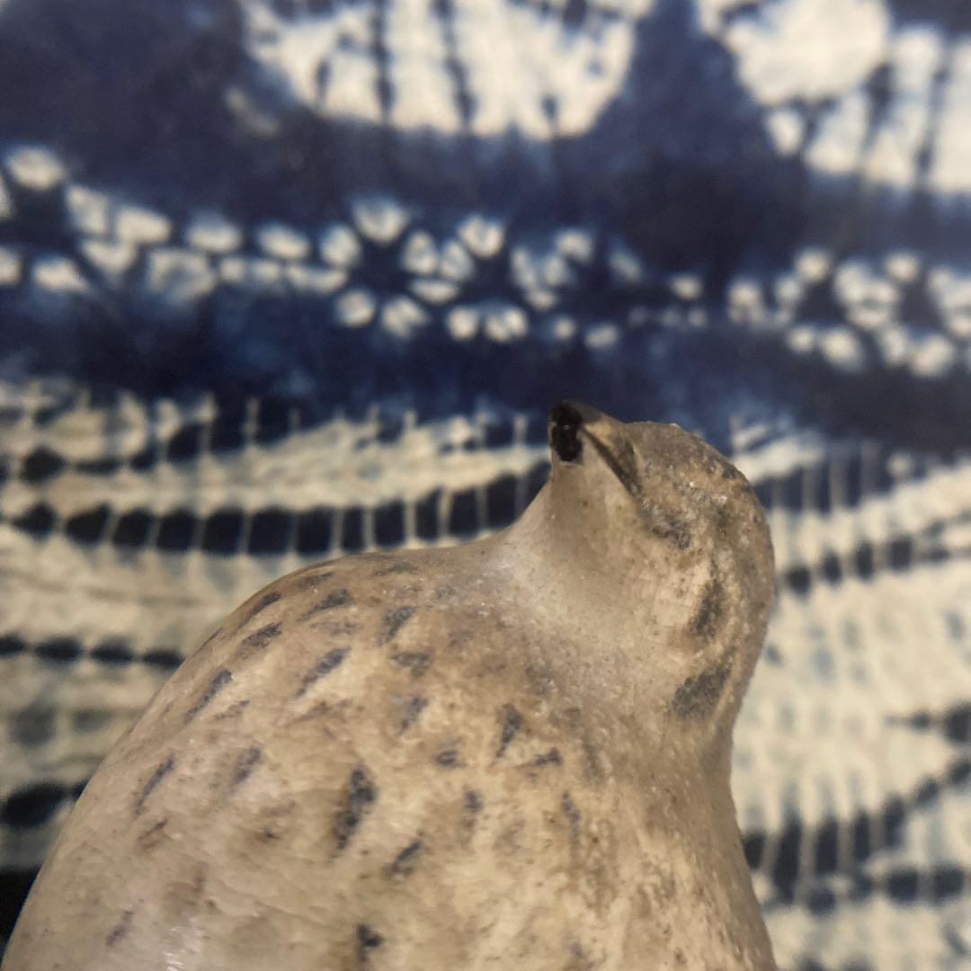 真葛香山　鳥　置物