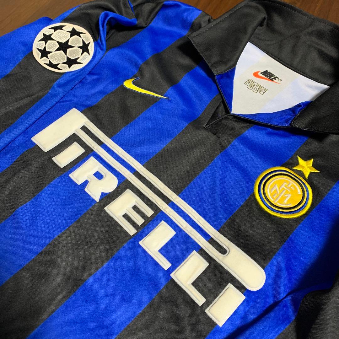 正規品 英国製ナイキ 1998/99 インテル 長袖ホームユニ ロベルトバッジオ