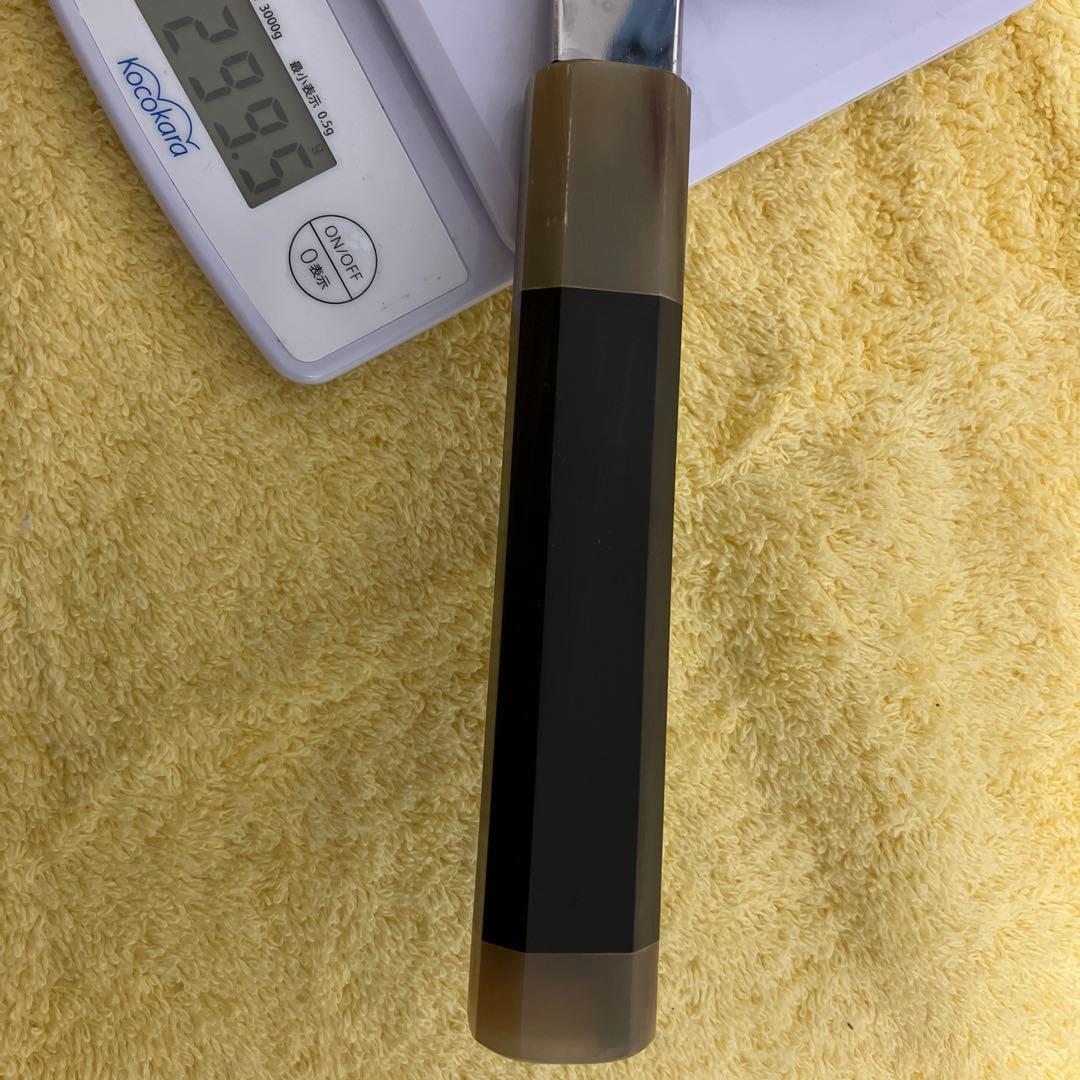 マ*サ様 ④銀三 本焼 薄刃8寸 全鏡面 黒檀柄両水牛角