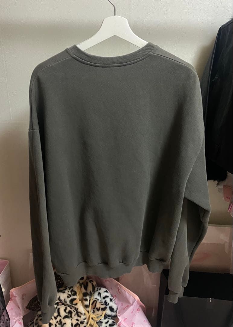 threetimes スウェット　チャコール　シズニルック　韓国