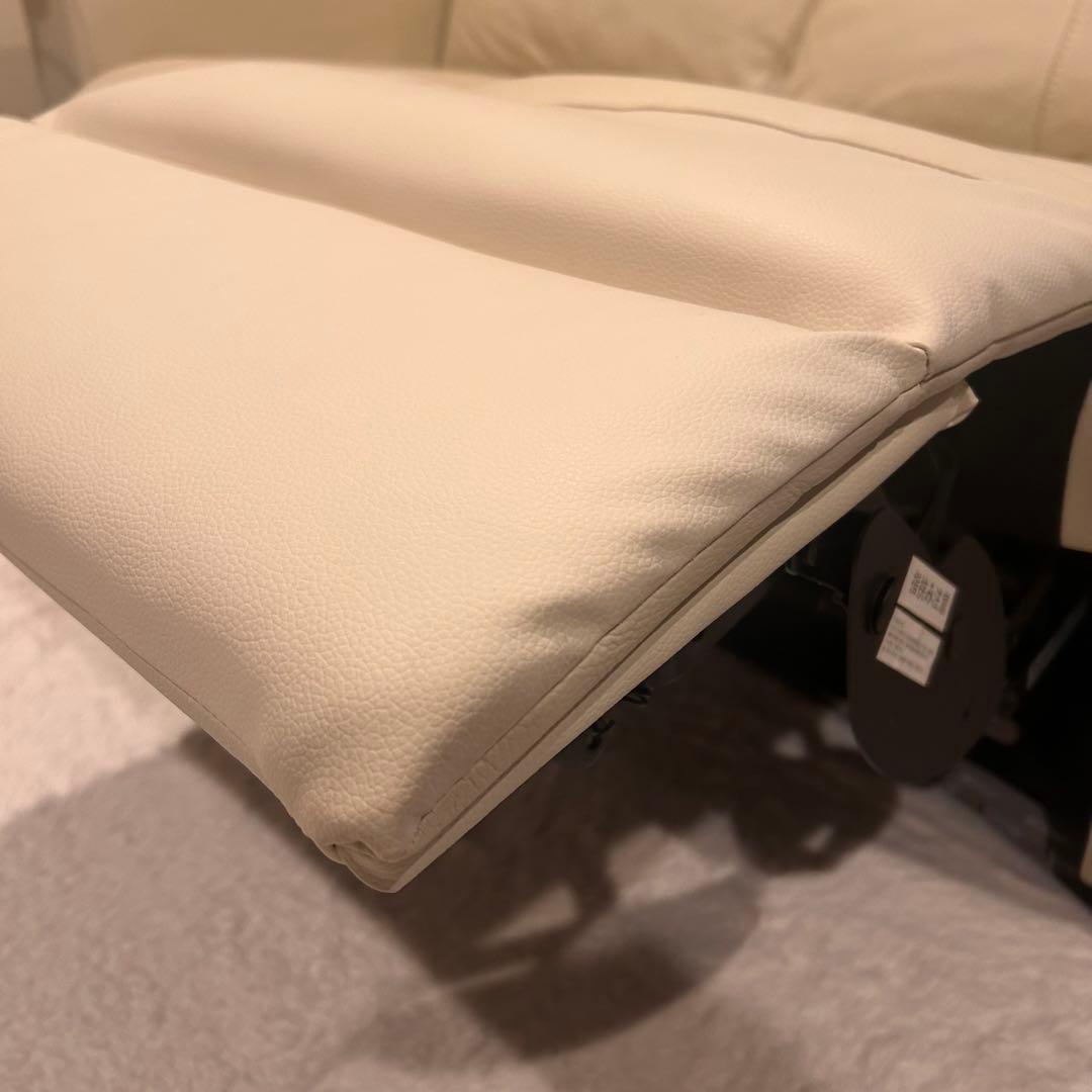 ✨美品✨ニトリ　アイボリー 電動リクライニングソファ