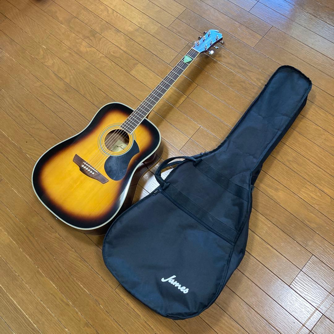 【値下しました】James アコースティックギター 本体&ソフトケース付き