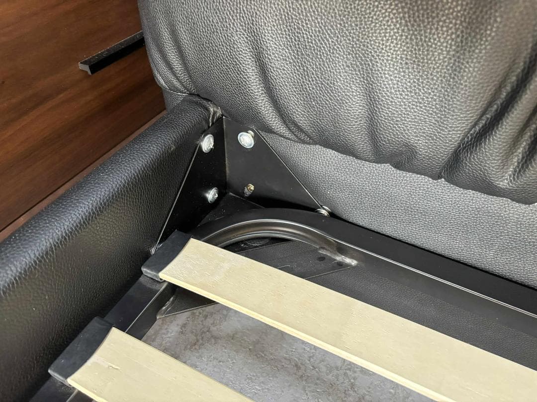 NITORI ニトリ クイーンベッドフレーム(サラス/BK)、内幅170cm