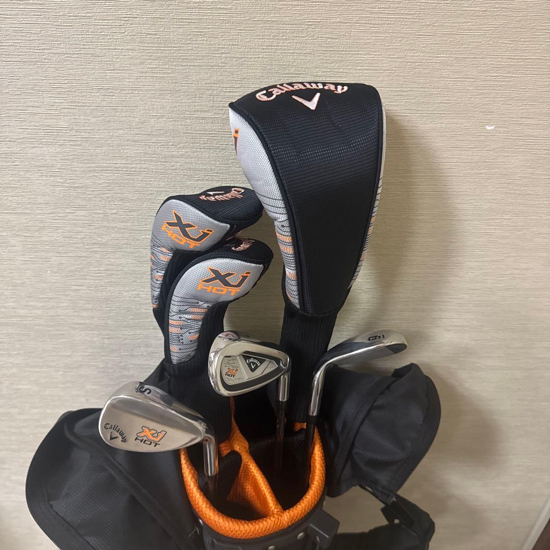 ジュニアキャディバッグセット 子供ゴルフキャロウェイ美品