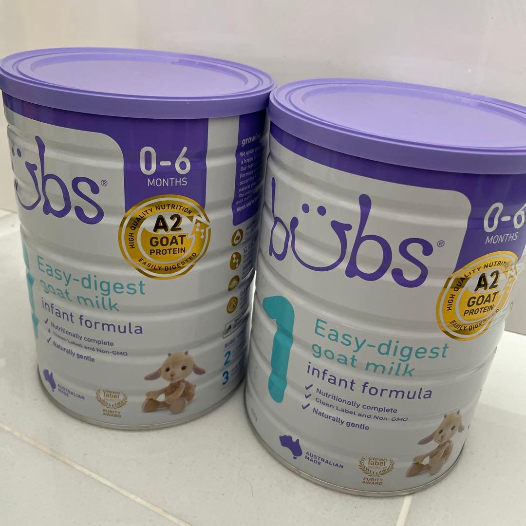Bubs（バブズ）A2 ヤギミルク・山羊・ゴート粉ミルク 0-6ヶ月用