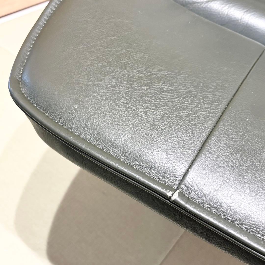 デンマーク製 KEBE ケベ 本革 リクライニングチェア KE ダークグリーン