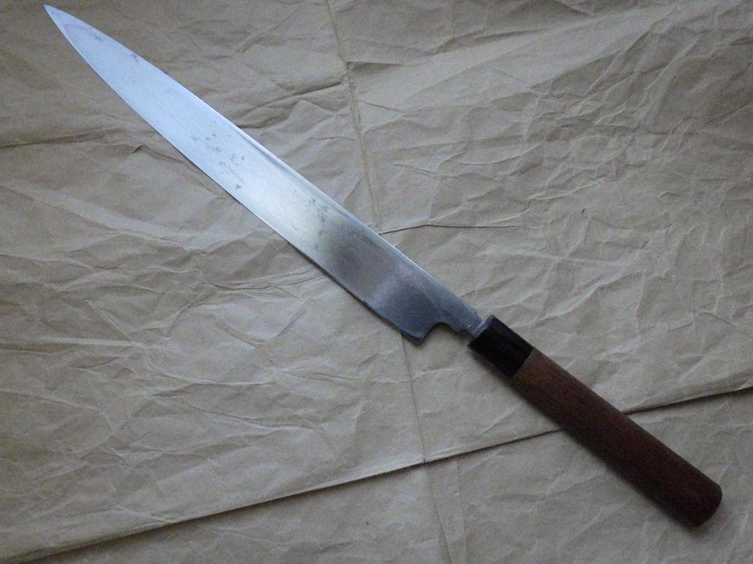 J*a様 正本総本店★柳刃刺身包丁尺寸・水牛混り柄★玉白鋼★