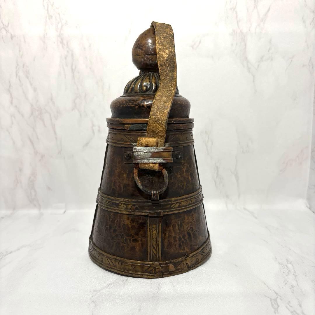 アンティーク調 チベット風 ヤクバターポット 吊り下げ インテリア