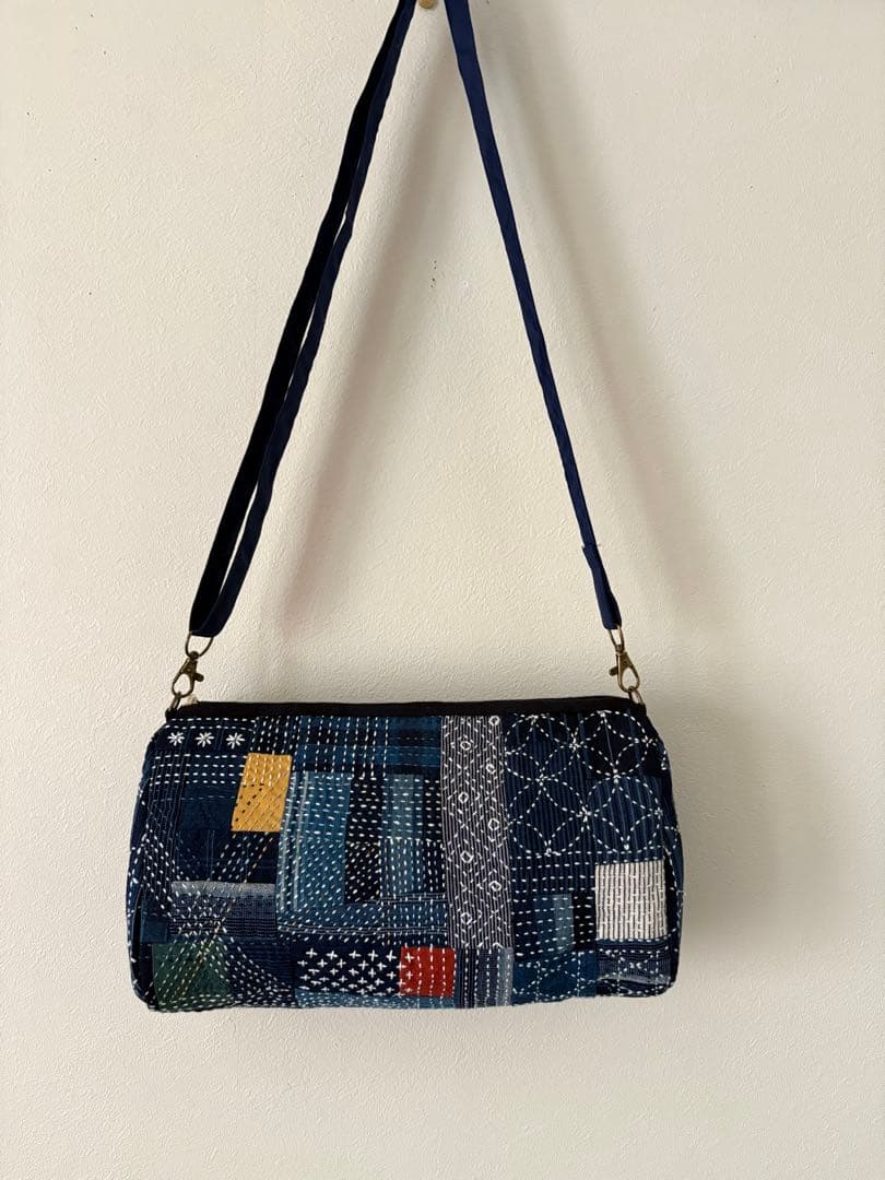 松阪もめん刺し子ショルダーバッグ　＃2