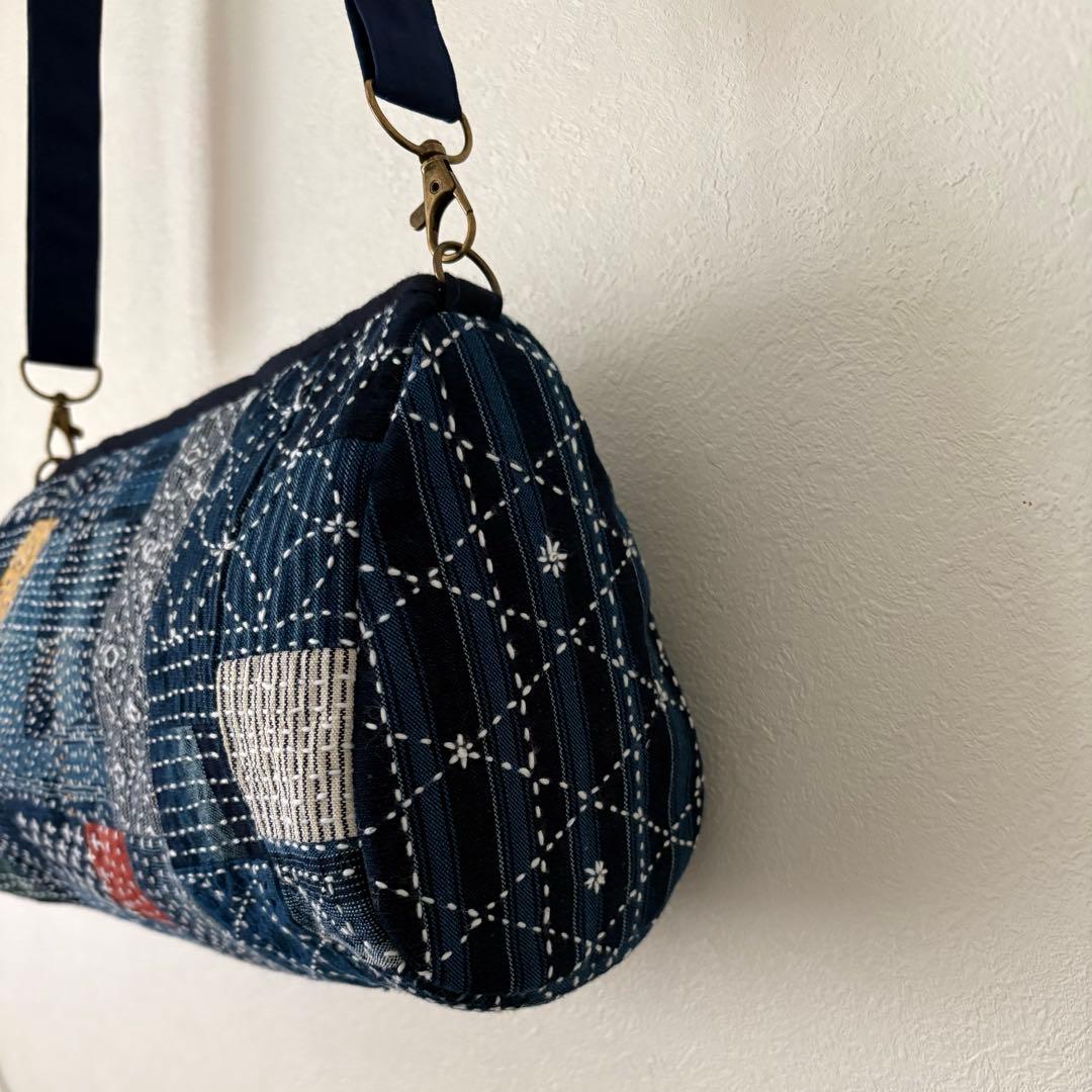 松阪もめん刺し子ショルダーバッグ　＃2