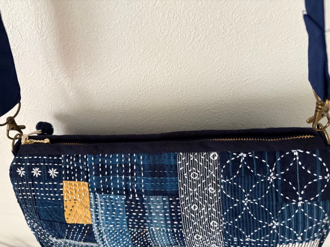 松阪もめん刺し子ショルダーバッグ　＃2