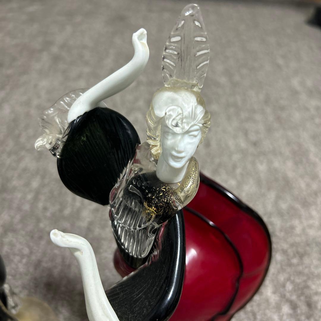 ベネチアンガラス ペアドール ムラーノガラス ダンス イタリア