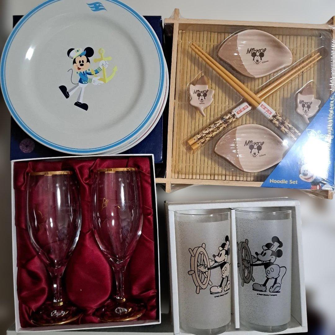 ディズニー　食器　お皿　カップ&ソーサー　ワイングラス　まとめ売り