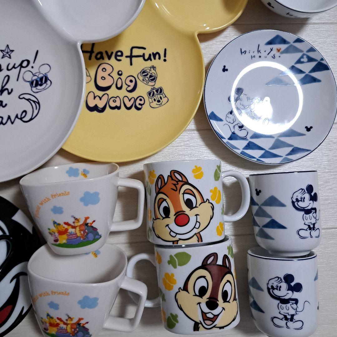 ディズニー　食器　お皿　カップ&ソーサー　ワイングラス　まとめ売り