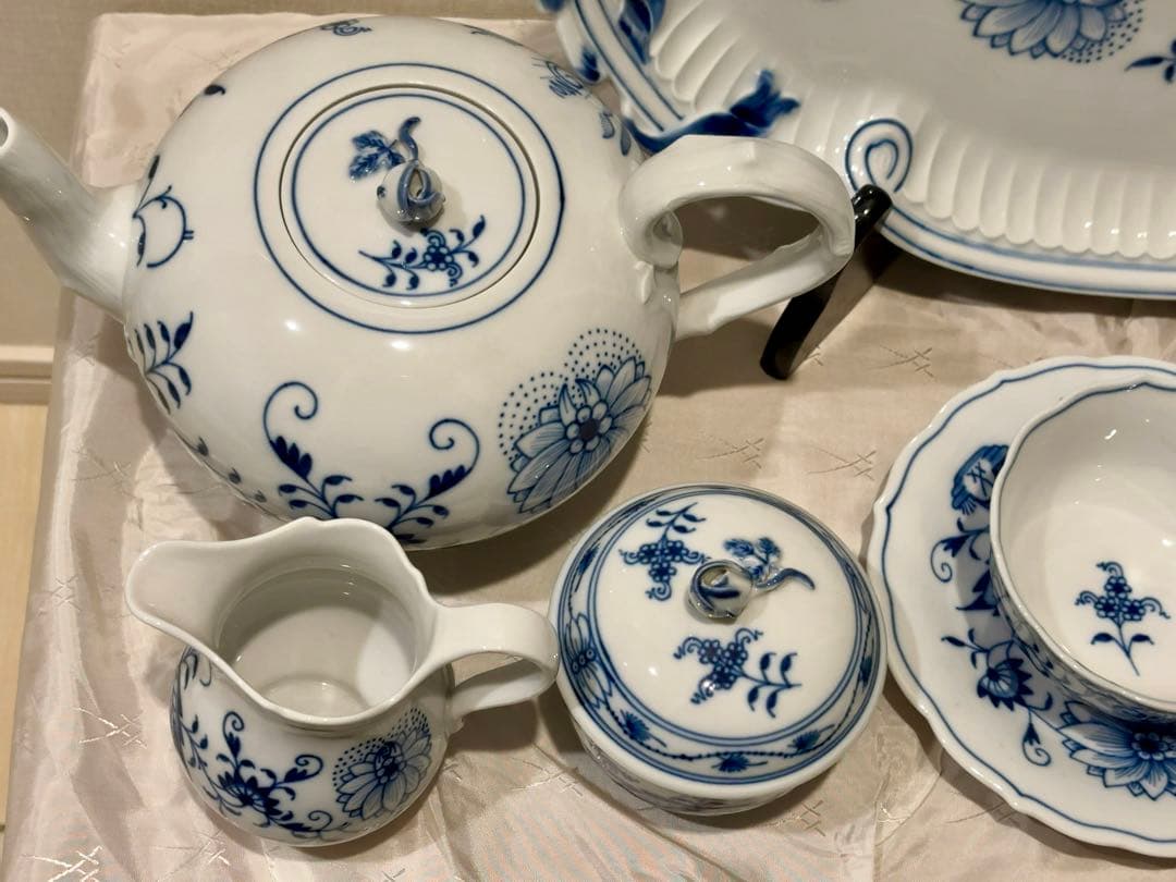 マイセン ブルーオニオン ティーセット