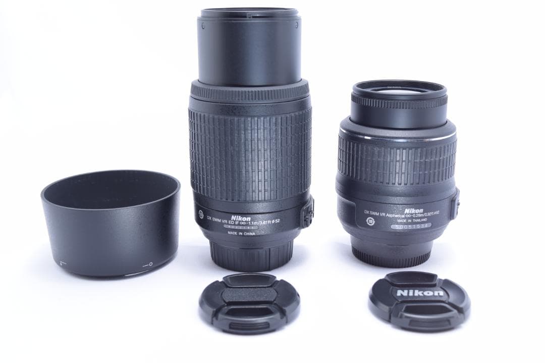 ②Nikon D3400 デジタル一眼レフ　Wレンズセット　手振れ補正レンズ付き