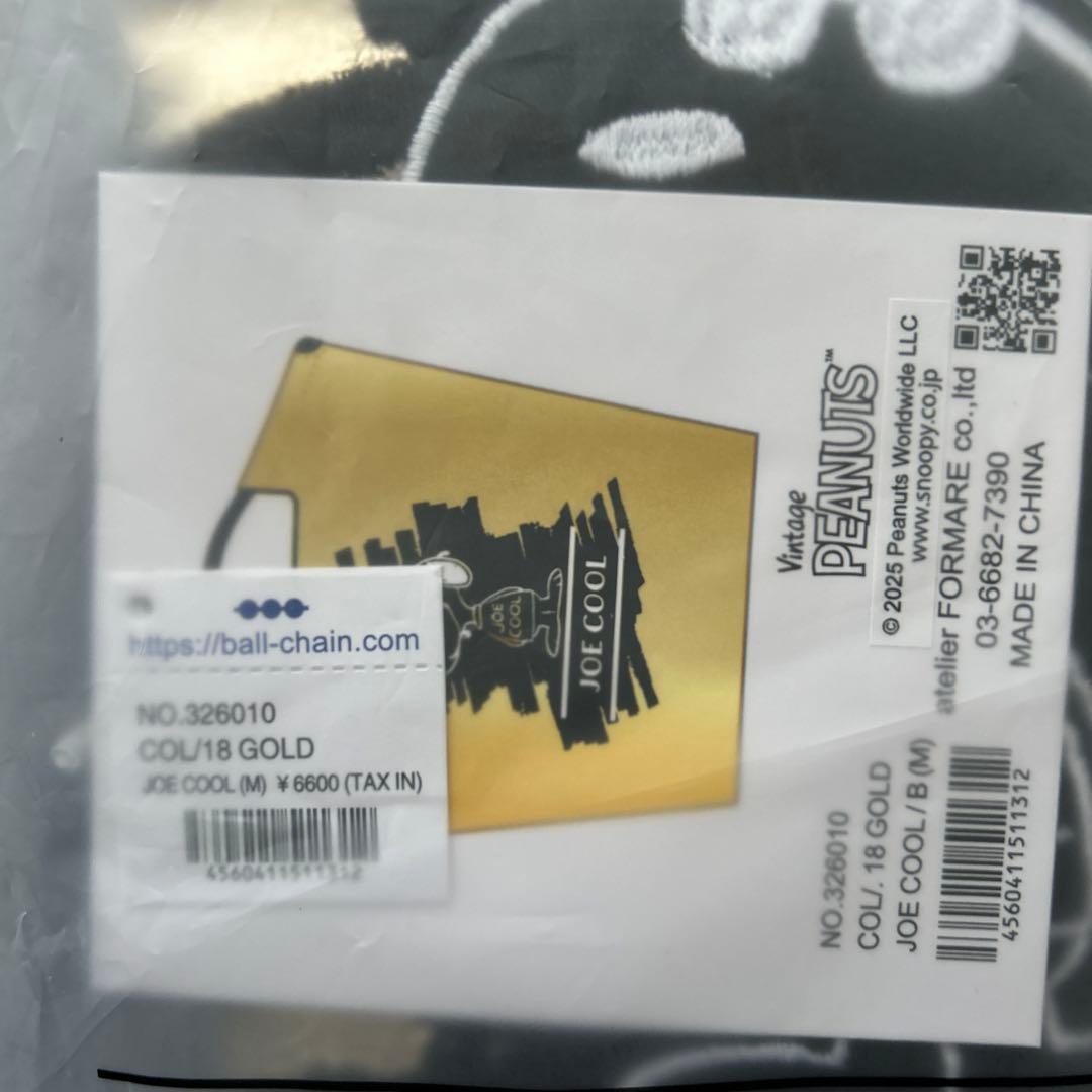 【新品】Ball&Chain名古屋限定スヌーピー M ゴールド