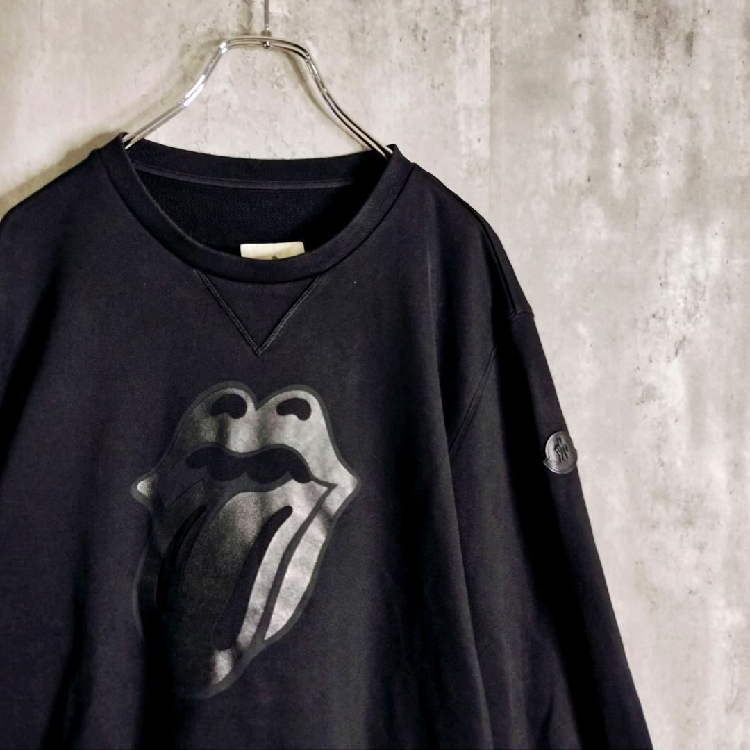 美品・QR確認★モンクレール ローリングストーンズ 羊革 牛革 スウェット XL